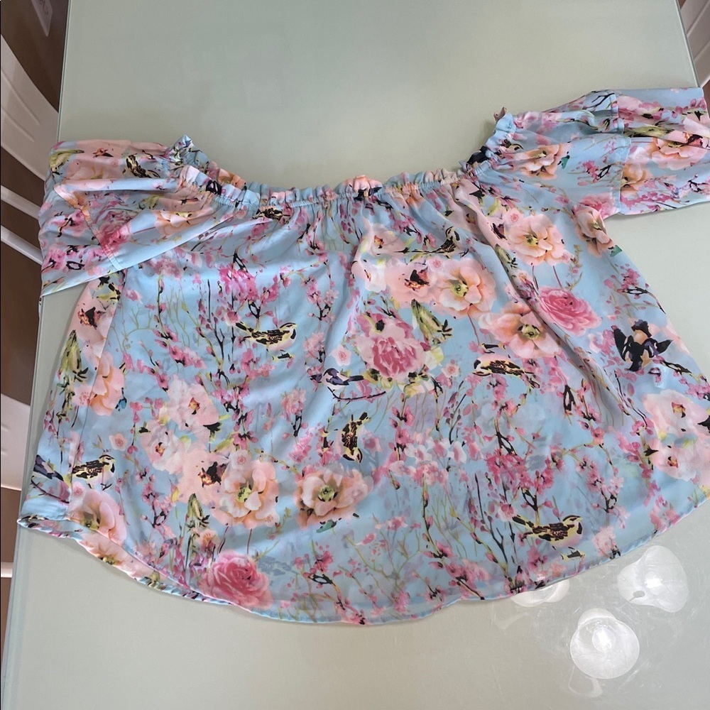 Jeans by Buffalo Floral Blouse - Pink and Blue - Picture 5 of 14